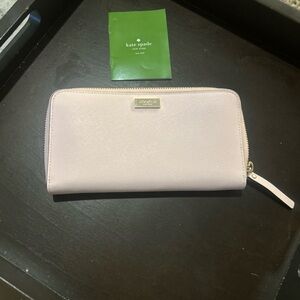 Kate Spade Light Pink Zip-Around Wallet